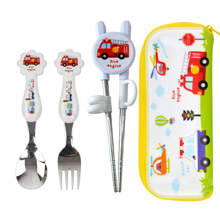 [KitchenU] Vroom Vroom ชุดช้อนส้อมสแตนเลส ตะเกียบ