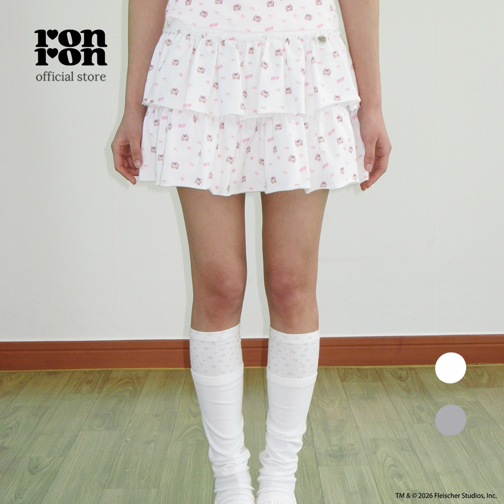 [RONRON] Betty Boop Pattern Pantskirt / 2colors