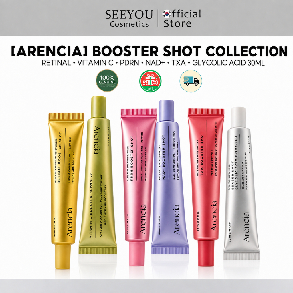 [ ARENCIA] BOOSTER SHOT COLLECTIONRETINAL / VITAMIN C / PDRN / NAD+ /TXA / GLYCOLIC ACID 30ML