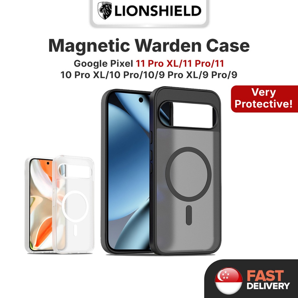 (SG) LionShield Google Pixel 11 Pro XL/11 Pro/11/10 Pro XL/10 Pro/1010/9 Pro Magnetic Warden Case Ph