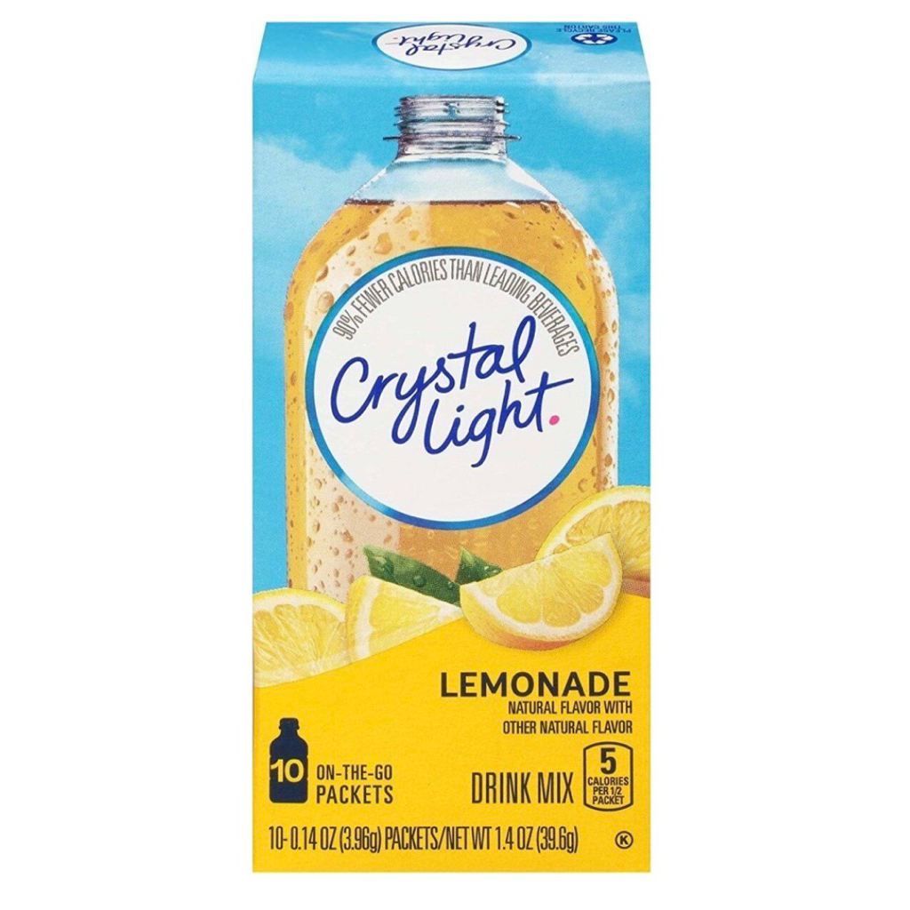 [ส่งด่วน] Crystal light Fruit Punch Drink Mix/Lemonade Drink Mix 25g เครื่องดื่มรสพันช์/รสเลมอน