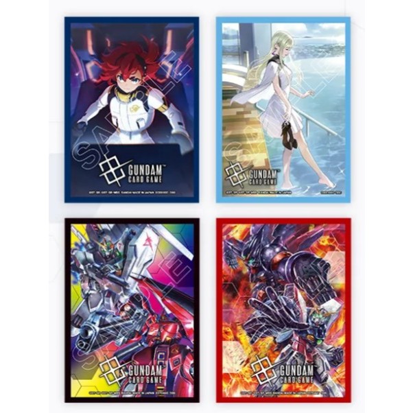 Bandai Card Sleeve Sletta Mercury /Goddess of Fortune / Gundam VS Sazabi /Shining Gundam VS Master G