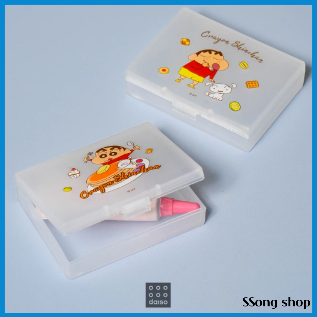 Daiso Korea Crayon Shinchan Mini Multi-Purpose Case 2 ชิ้น Set