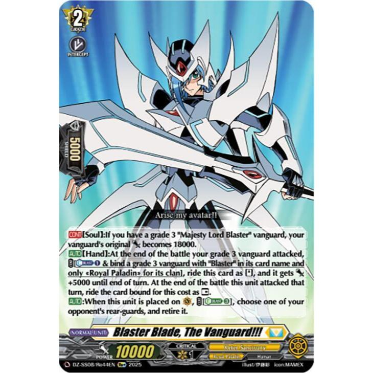 English Cardfight Vanguard Blaster Blade, The Vanguard!!! DZ-SS08/Re44EN Re