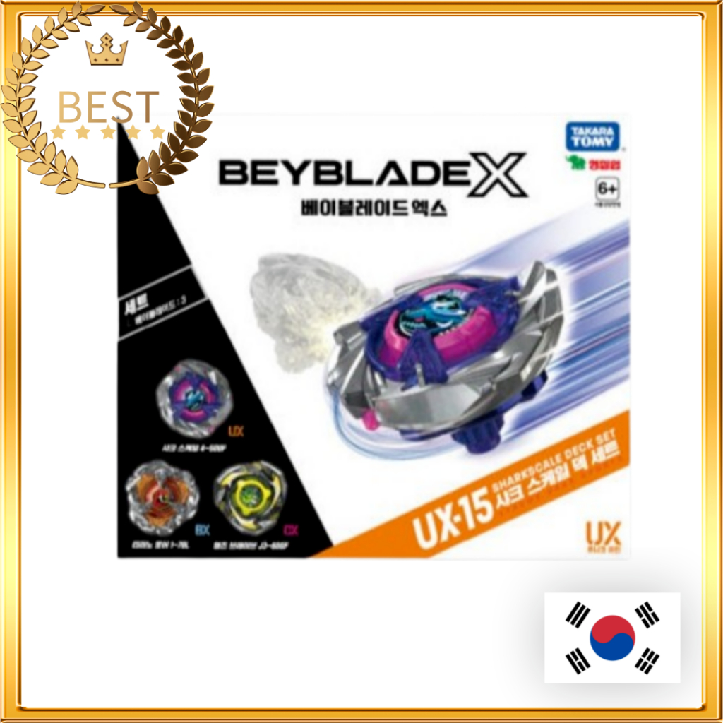 [TAKARA TOMY] Beyblade X UX-15 Shark Scale Deck SET