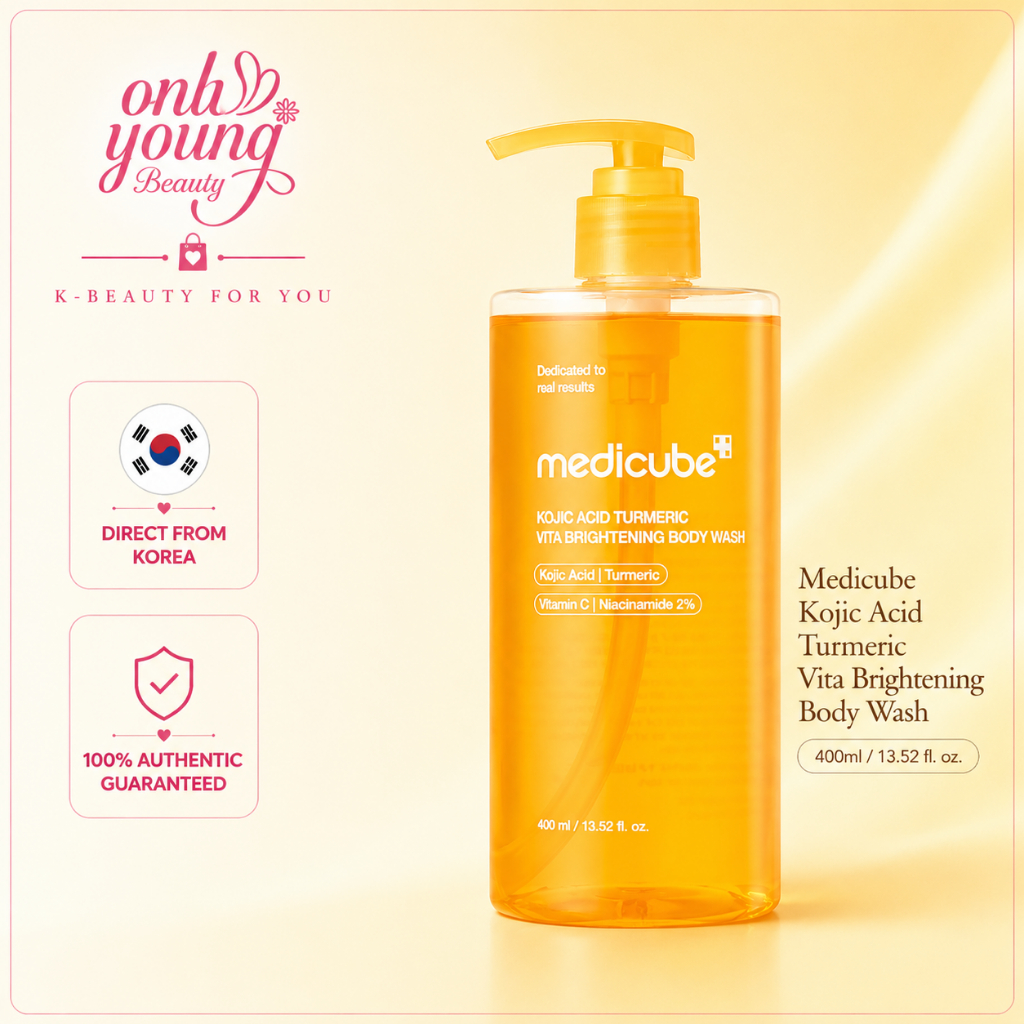[medicube official] Kojic Acid Turmeric Brightening Body Wash 400g | เจลอาบน้ําสูตรอ่อนโยน | ไนอาซินาไมด์ วิตามินซี AHA/BHA