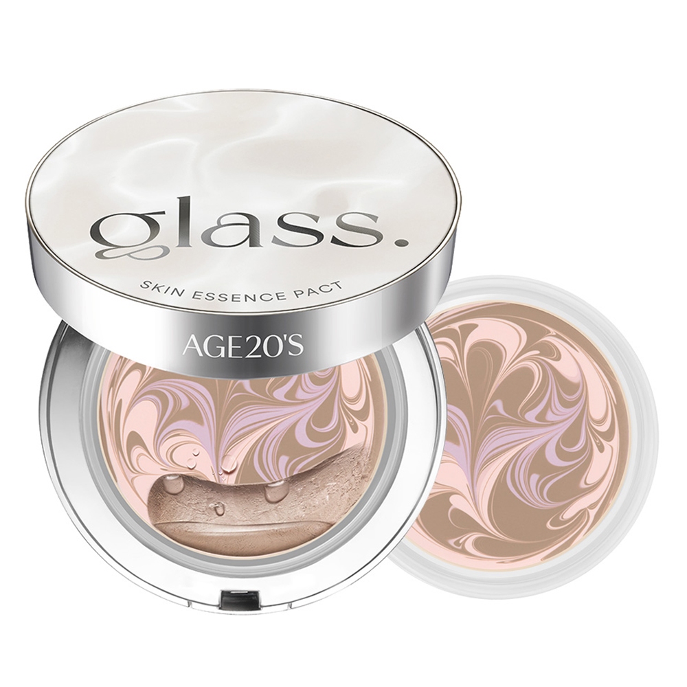 AGE20S Holiday Edition Glass Skin Essence Pact Glow Set + รีฟิล Neutral Ivory / Neutral Beige Korean