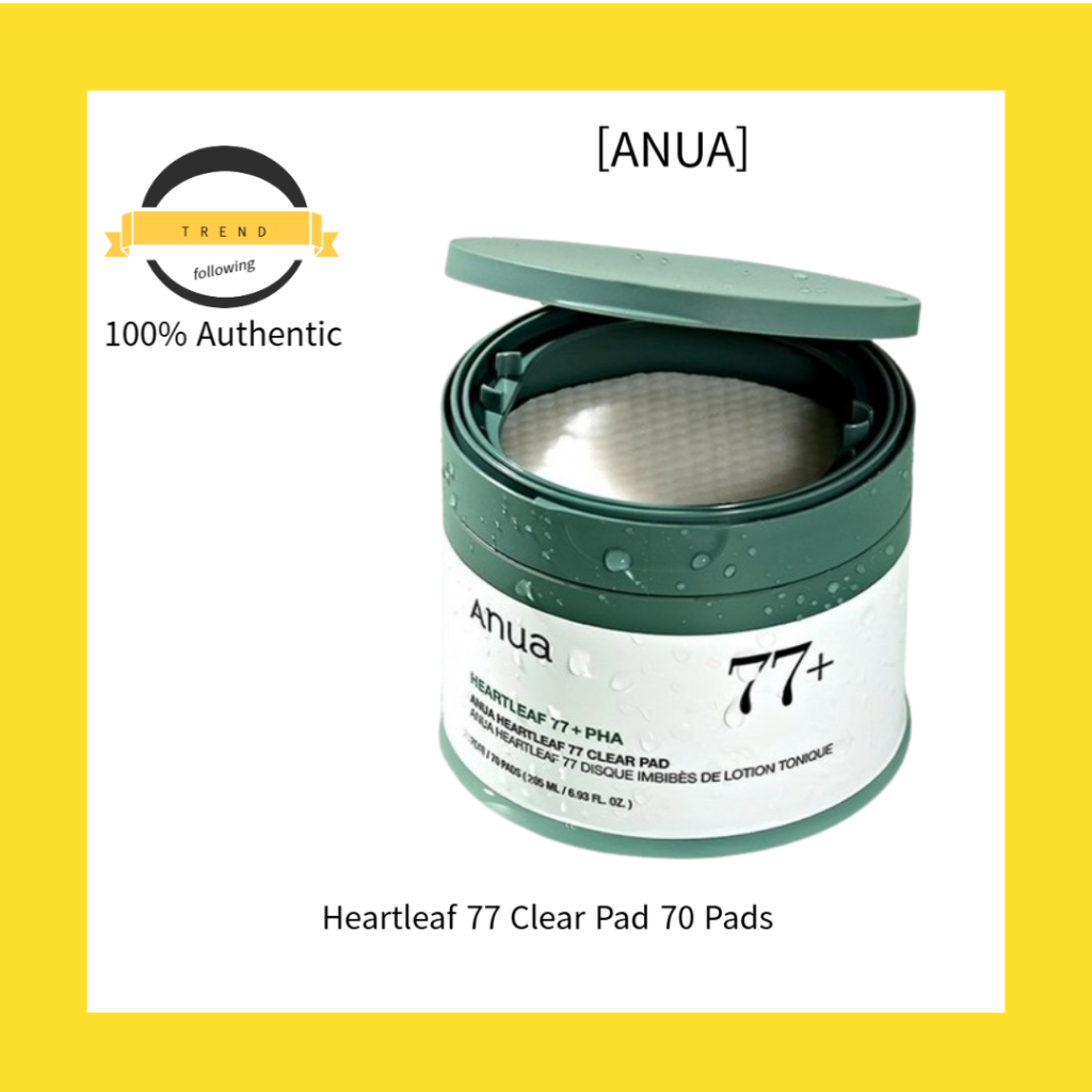 [ANUA] Heartleaf 77 Clear Pad 70 แผ่น