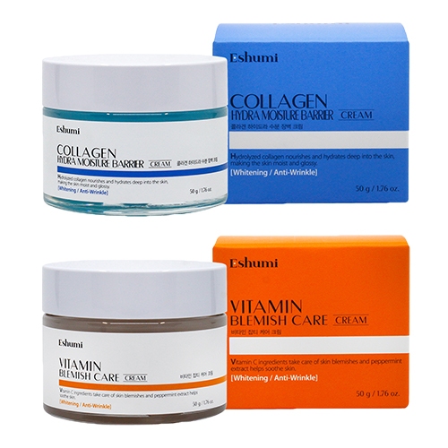 ESHUMI Collagen Hydra Moisture Barrier/Vitamin Blemish Care Cream 2Type