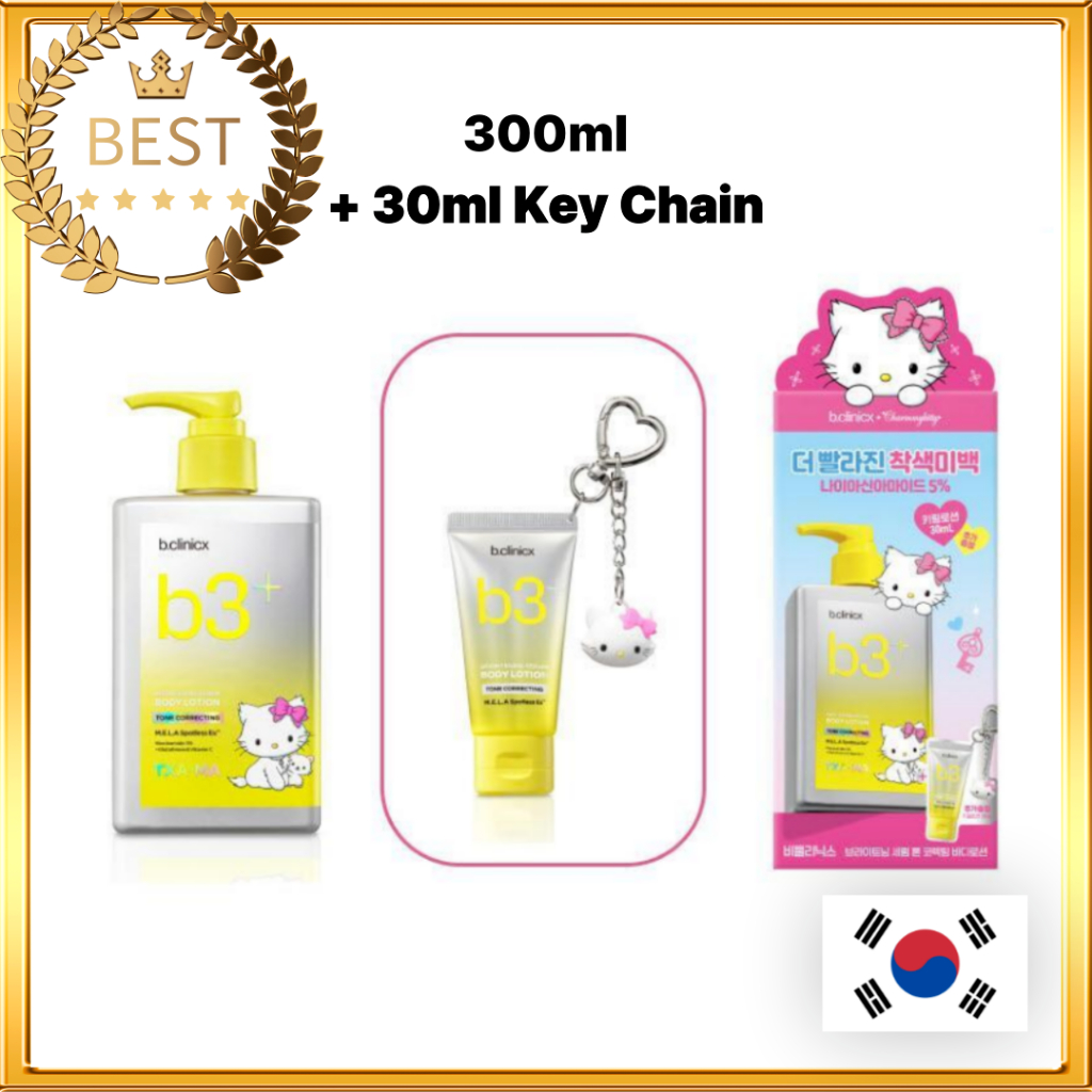 [B.CLINICX] Niacinamide 5% Bright Turn On Body Lotion 300ml / B3 Brightening Body Lotion