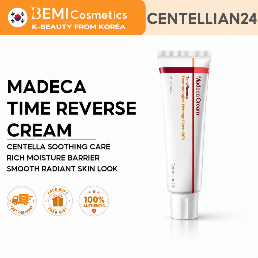 CENTELLIAN24 Madeca Cream Time Reverse 50ml | เซนเทลล่า มอยเจอร์ไรเซอร์ | สิ่งกีดขวาง การดูแล | ผลิตภัณฑ์ดูแลผิวประจําวัน