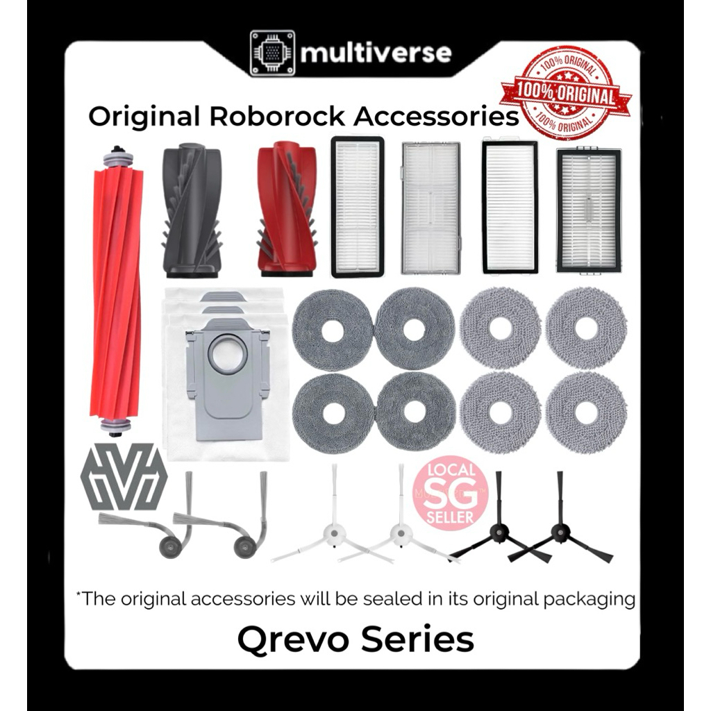 อุปกรณ์เสริม Roborock Qrevo Series / Qrevo S / C Pro / QR 798 / Curv 2 Pro / Edge 2 / Curv 5A1