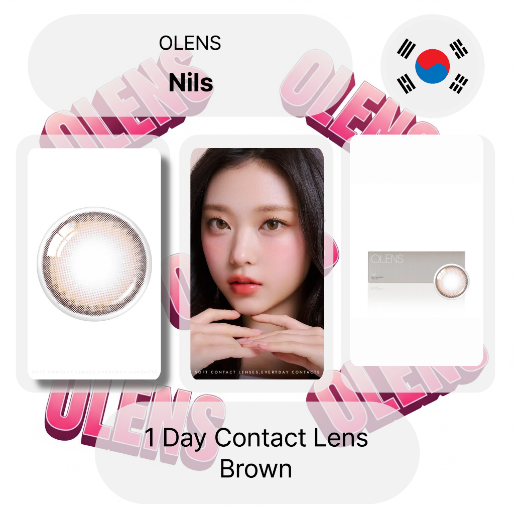 คอนแทคเลนส์ Olens Nils Daily Brown