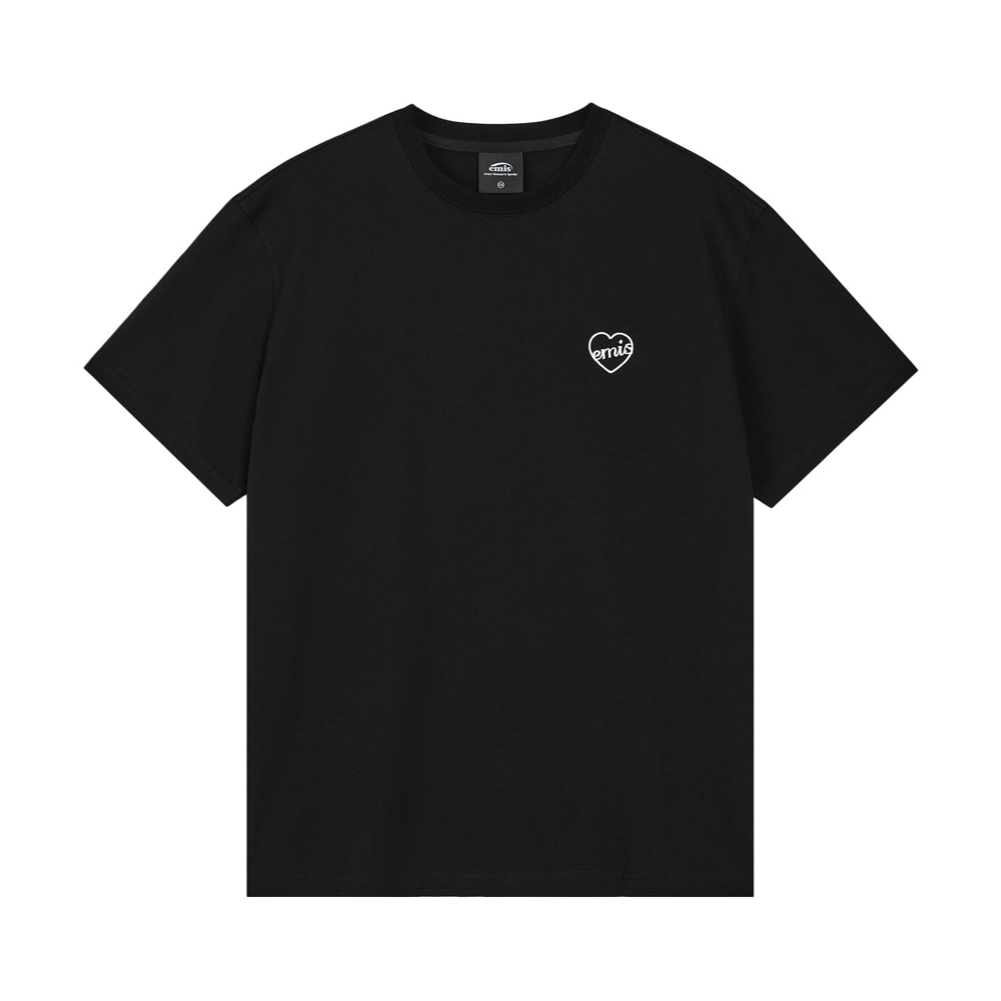 Emis Heart T-Shirt (Black, Pink, Cream)