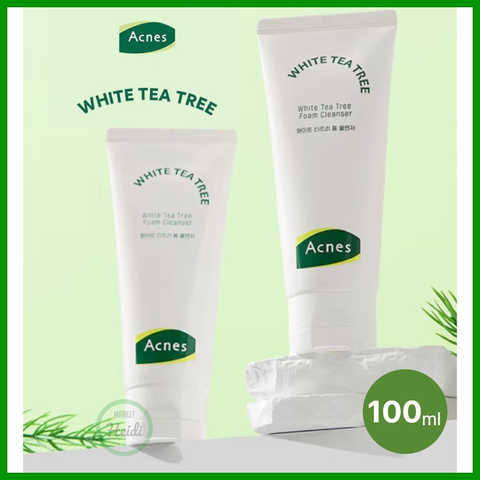 เกาหลี เกาหลี 🇰🇷 ACNES White Tea Tree Foam Cleanser 100ml / ACNES Foaming Wash 100ml