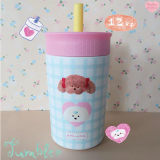 Stainless Steel Tumbler 12oz (355ml) แก้วเก็บความเย็น ความร้อน ใส่ชากาแฟเหมาะมาก คว่ำแล้วไม่หก!🫗🎀🍵 | Plaifah.postcard