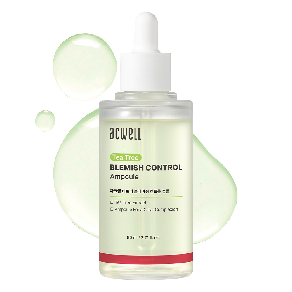 Acwell Tea Tree Blemish Control Ampoule 80ml Cica Soothing Serum | Pore Sebum Care Functional Ampoul