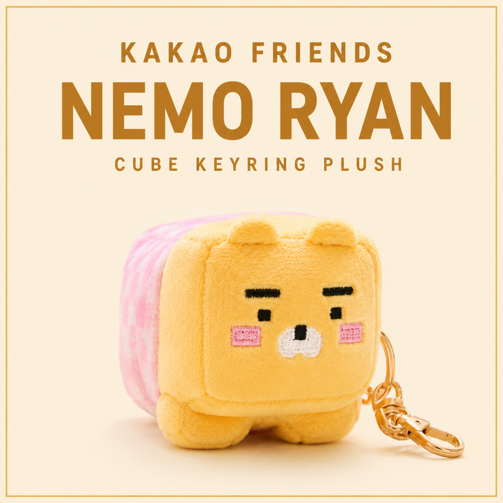 [Kakao Friends] พวงกุญแจตุ๊กตา Nemo Ryan Cube
