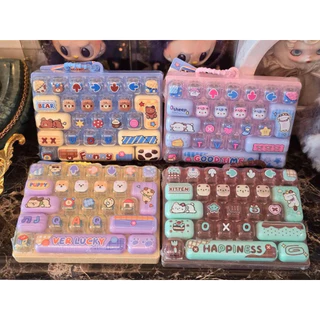 คีย์บอร์ดสีสนสดใส 1 ชิ้น น่ารักมาก🎀🎀 พร้อมส่งในไทย