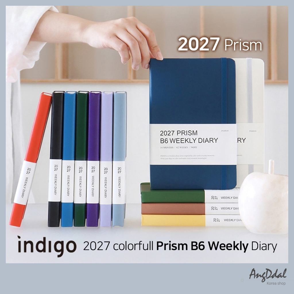 [Indigo] 2027 colorfull Prism B6 Weekly Diary (Date Type 32 Section Week)/ เกาหลีวางแผนนม