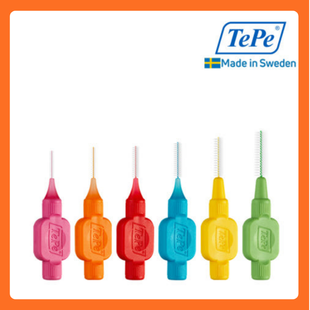 [TePe] Interdental Brush Original / 0.4–0.8mm (6 ชิ้น) / สวีเดน Premium Oral Care