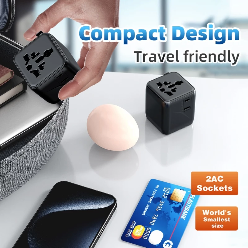 Gadget Mix Diginut TR-12 Mini UniversalTravel Adapter สีดํา thumbnail 4
