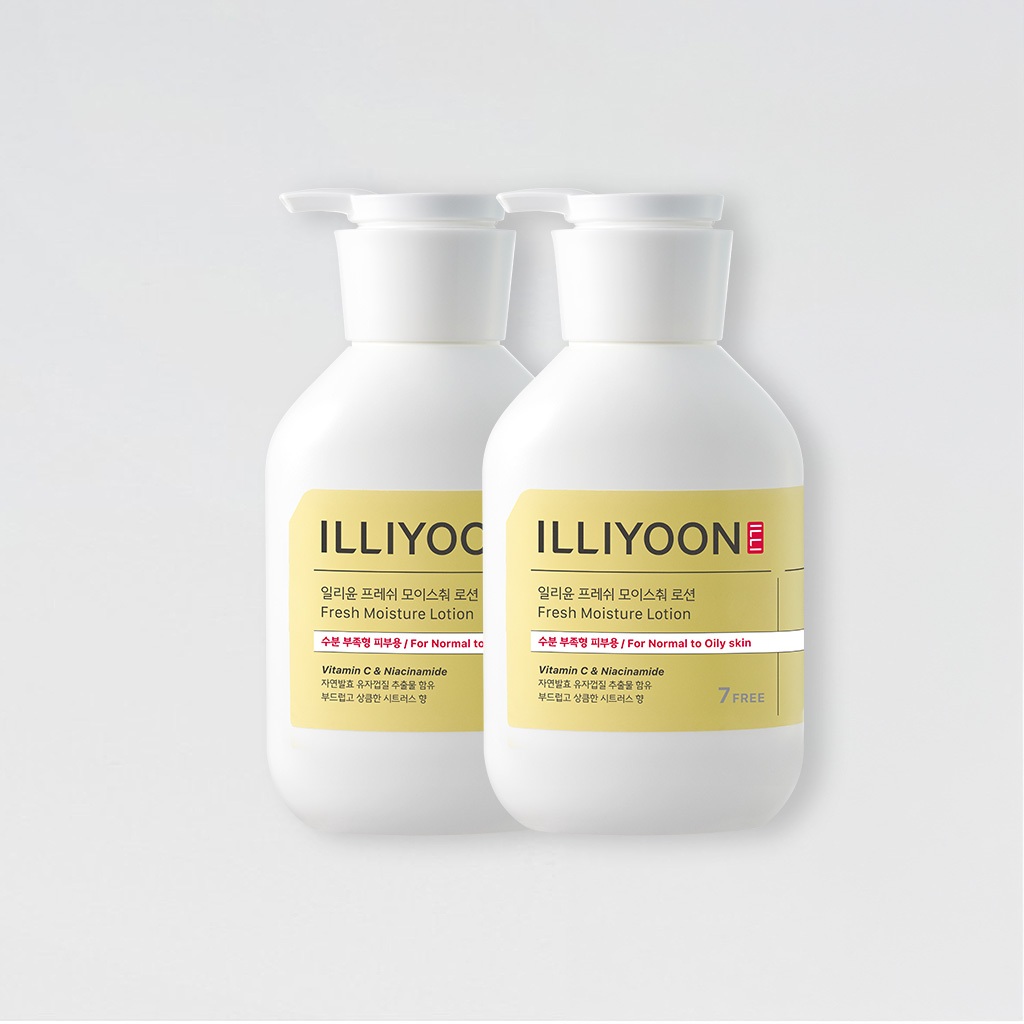 ILLIYOON Fresh Moisture Lotion 350ml - โลชั่นบํารุงผิววิตามินซีส้มไม่เหนียวเหนอะหนะให้ความชุ่มชื้น