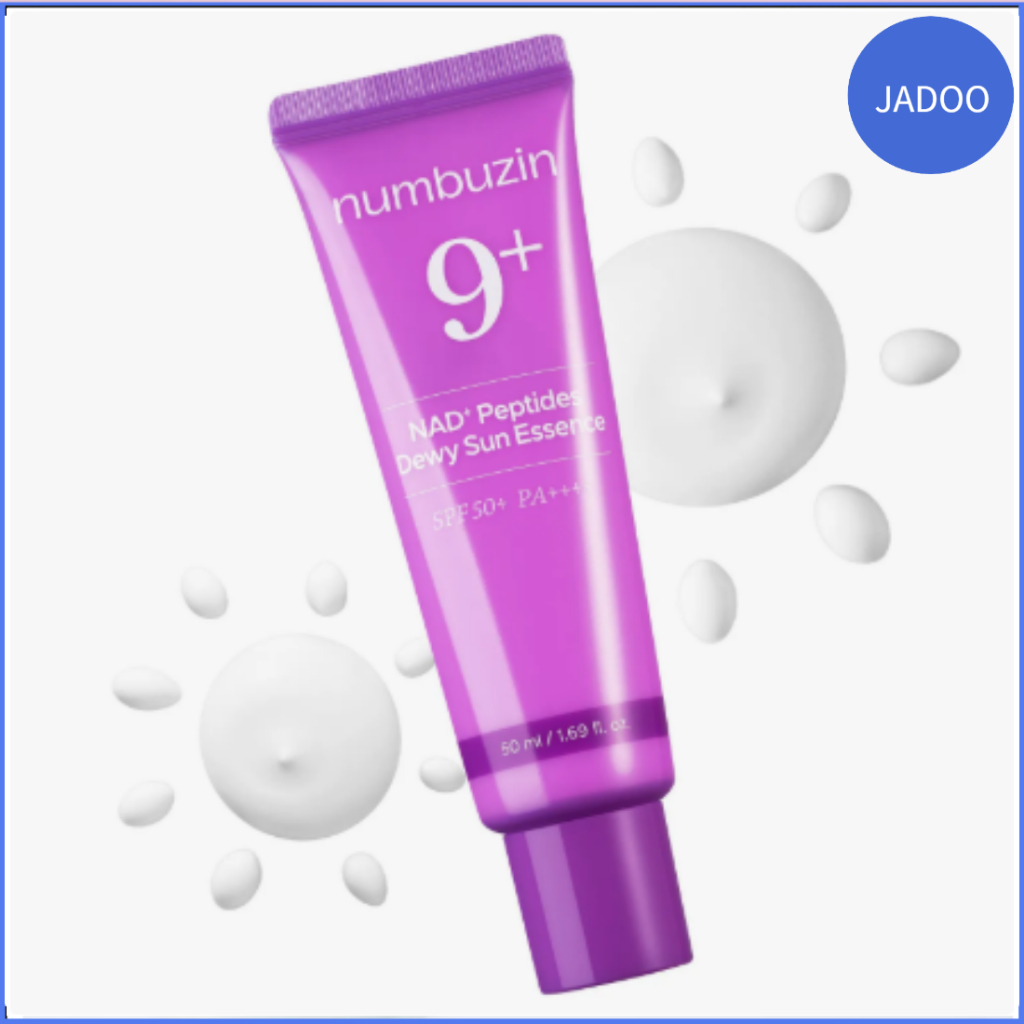 Suzin No.9 NAD Peptides ชา Dewy Sun Essence SPF50+ PA++++ 50ml | NAD+, 9 เปปไทด์ & คอลลาเจน | ครีมกั