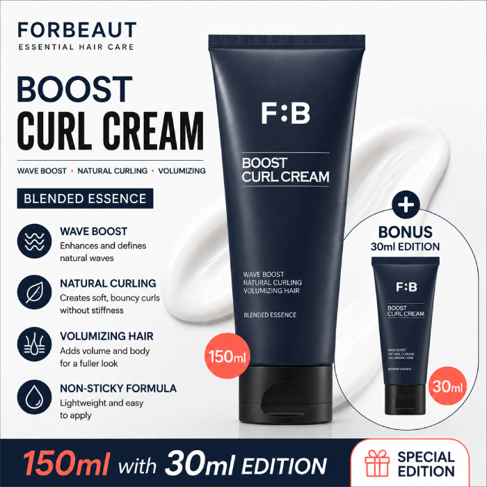 [FORBEAUT] Boost Curl Cream 150mL with 30mL Edition / K-BEAUTY