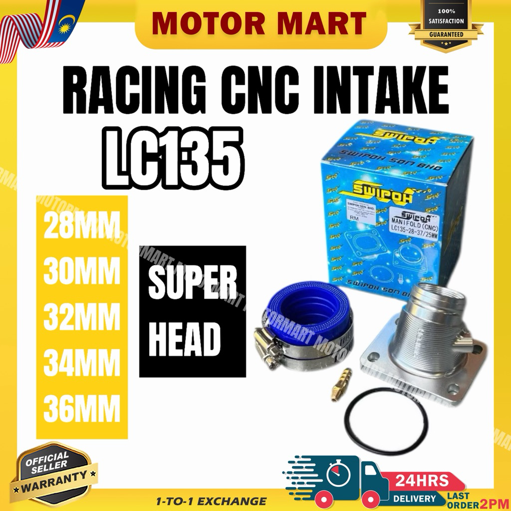 SWIPOH INTAKE CNC RACING LC135 LC 135 135LC 30MM 32MM 34MM 36MM