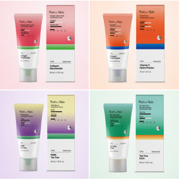 Wati for Skin Volufroshot Cream 50ml 4 ประเภทคอลลาเจนวิตามิน Tea Tree CICA K-Beauty