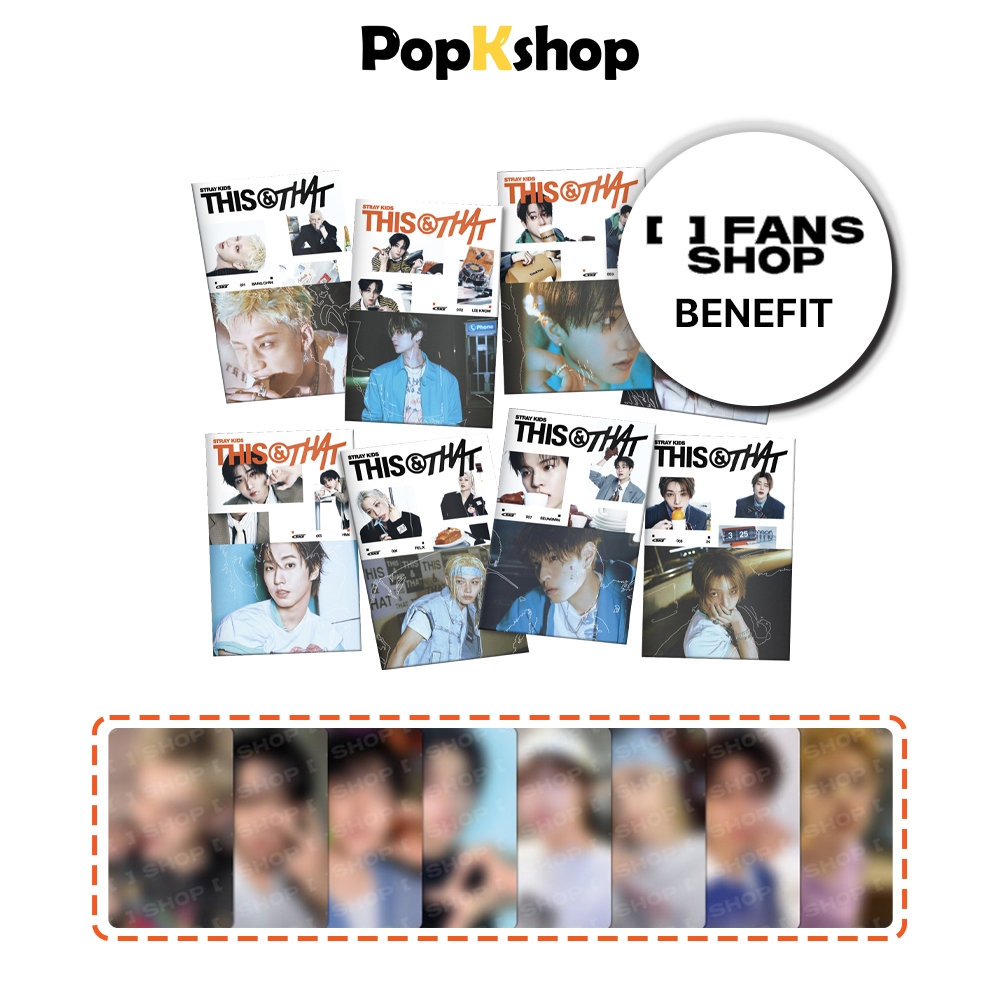 [POB] Stray Kids SKZ Mini 10th Album [ THIS & THAT ] & VER + FANS SHOP Video Call Event Photocard