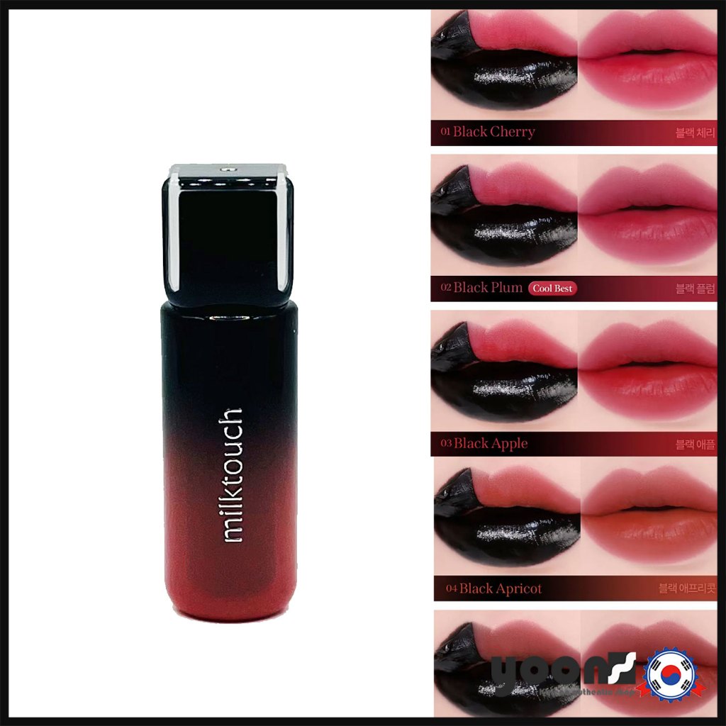 [Milk Touch] Black Peel Off Lip Tattoo Tint 4.5g 5color_จากเกาหลี