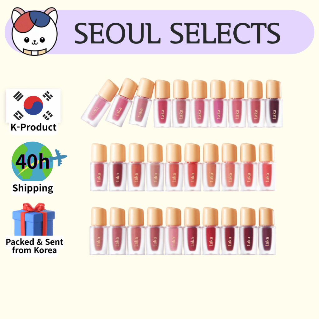 [LAKA] Fruity Glam Tint Mini 1.9g (50 เฉดสี) | Glossy · Juicy · ติดทนนาน · Made in Korea