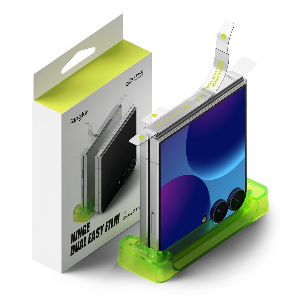 Ringke Hinge Dual Easy Film สำหรับ Galaxy Z Flip 8 ฟิล์มป้องกันบานพับภายนอกของสมาร์ทโฟน