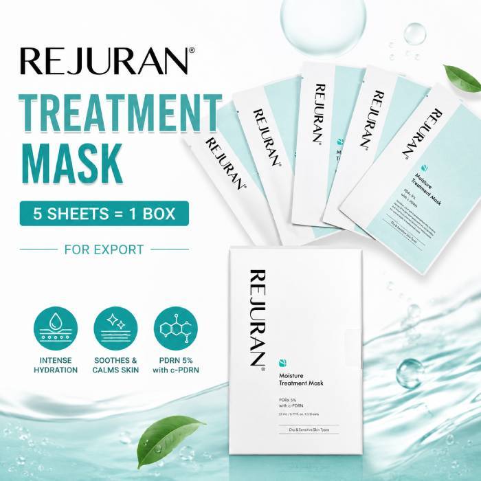[REJURAN] มอยส์เจอร์ ทรีทเมนท์ มาส์ก 23mL x 5 แผ่น / K-BEAUTY