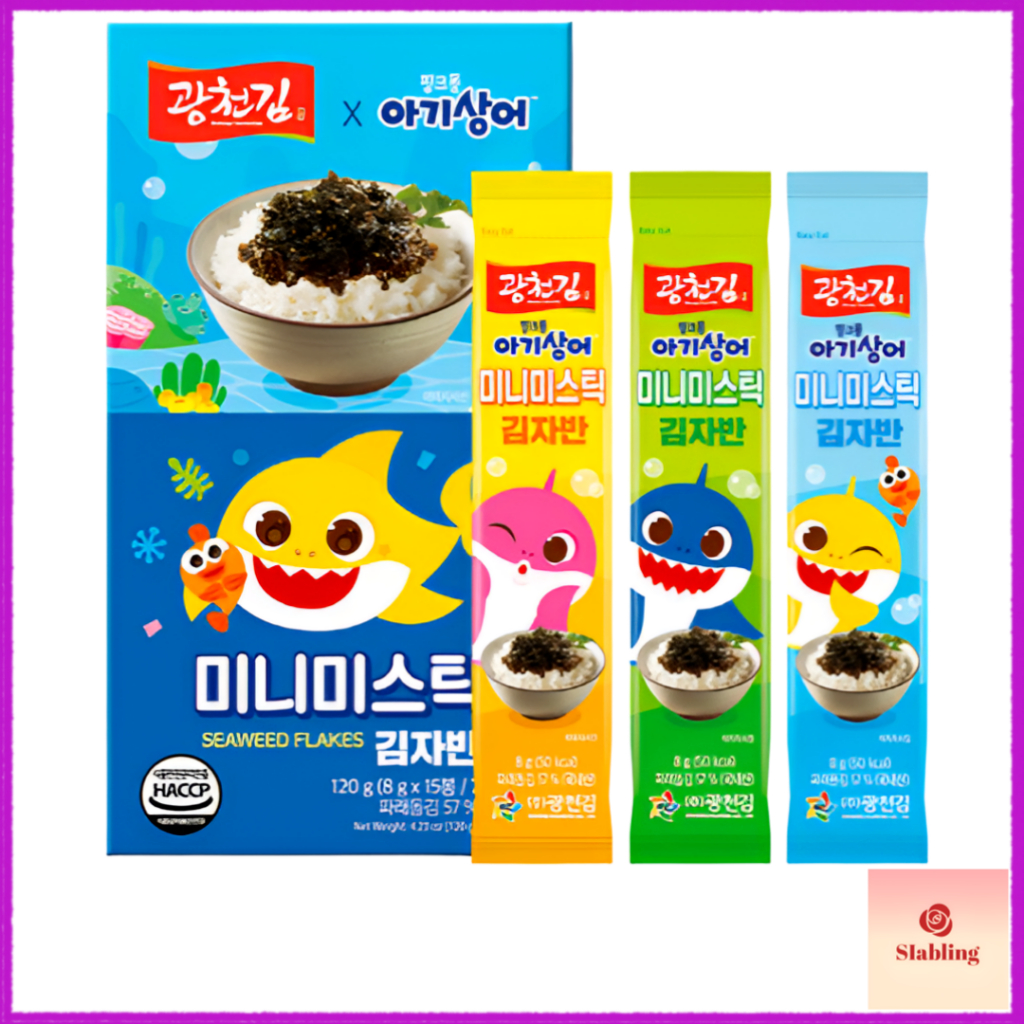 [Kwang Cheon Kim] Pinkfong Seaweed Flake Sticks 120g (8g15ea)