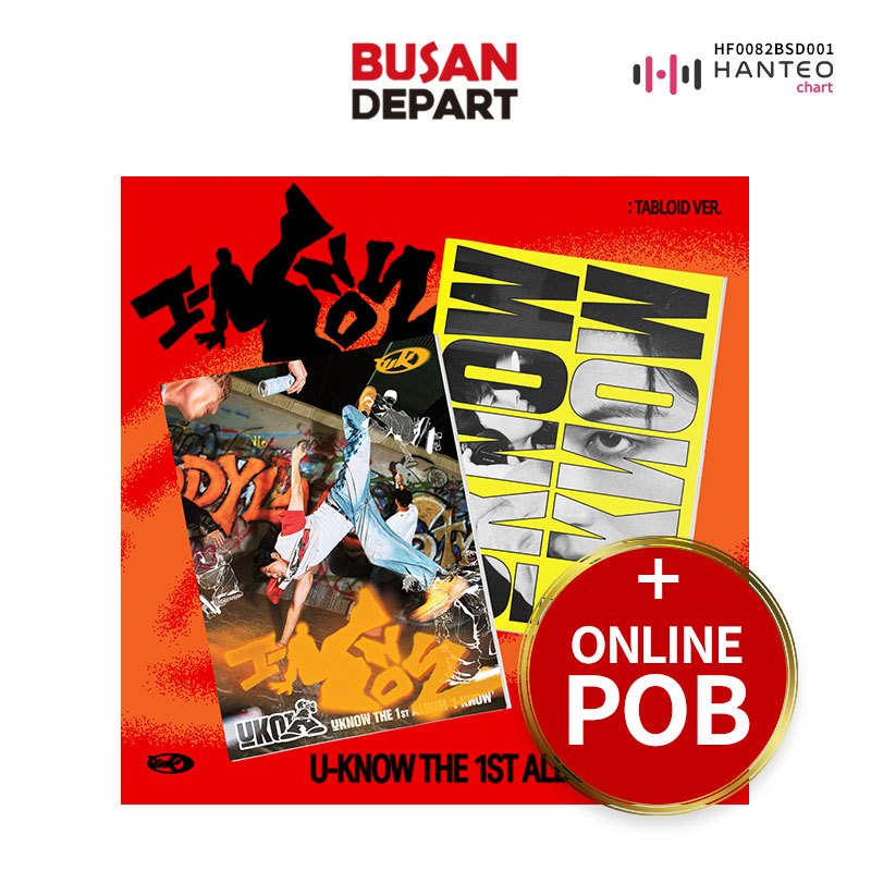 [ONLINE POB]U-KNOW The 1st Album [I-KNOW] (Tabloid Ver.)