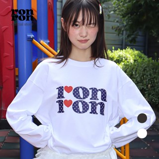 [RONRON] Pattern Logo Long Sleeve / 2colors