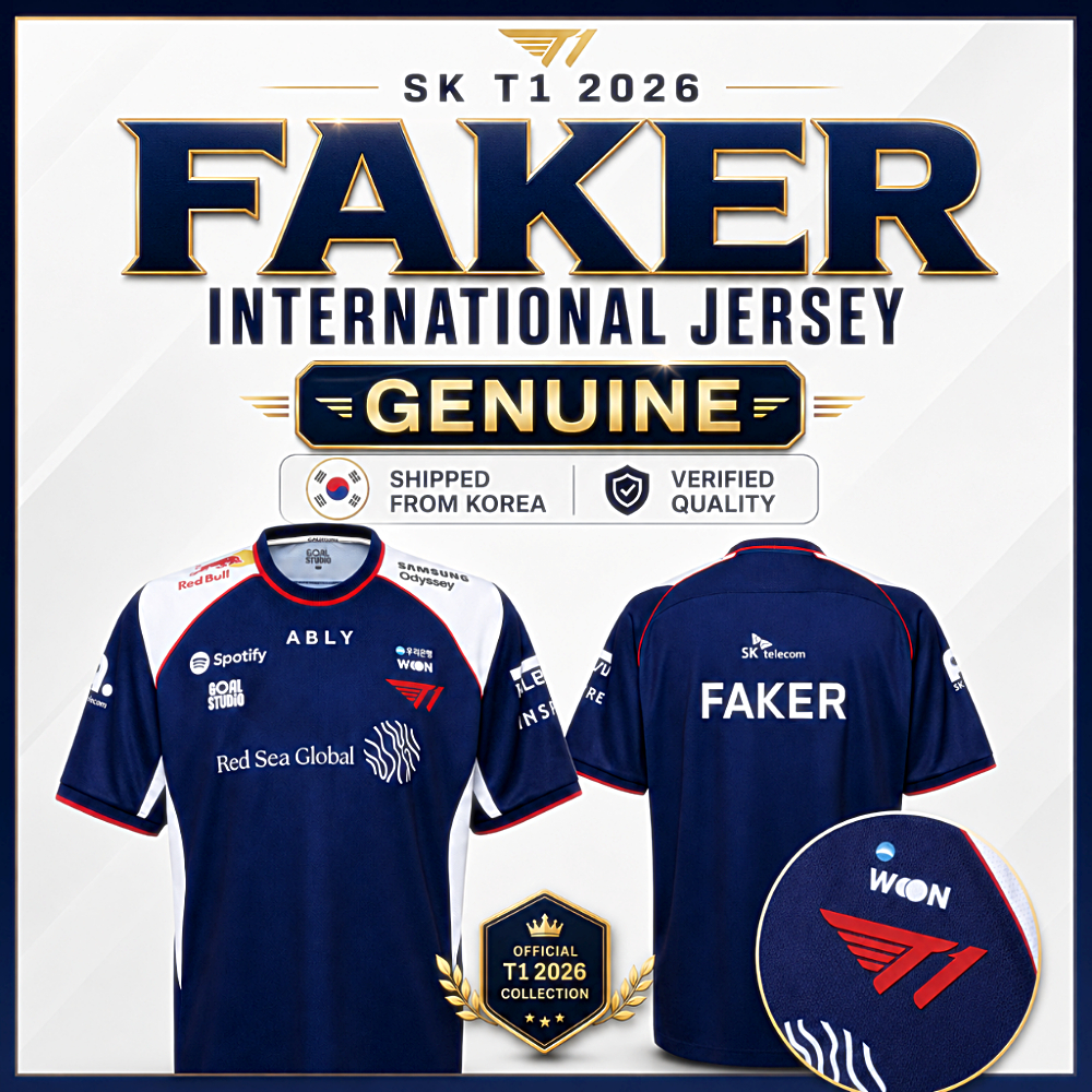 [อย่างเป็นทางการ T1 Faker] 2026 International Uniform Jersey GOALSTUDIO ของแท้ ส่งจากเกาหลี