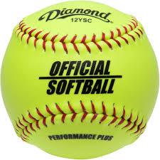 Diamond 12" Official Softball สังเคราะห์ (มัด 2 อัน)