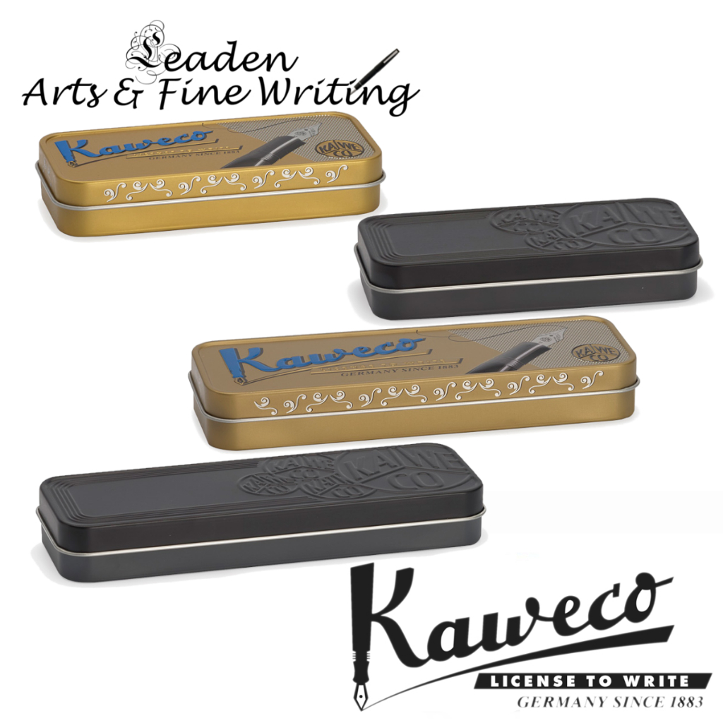 Leaden-AF Kaweco Tin Case Box In Nostalgic, Black Short And Long