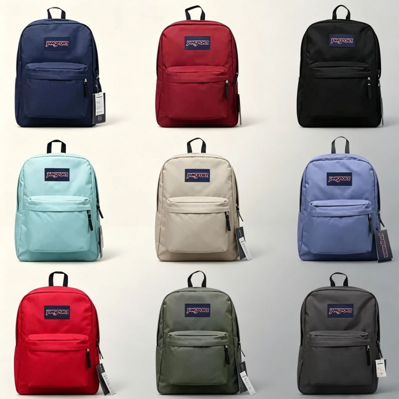 JANSPORT สจ แจนสปอร์ต กระเป๋าเป้สะพายหลังนักเรียนความจุขนาดใหญ่กระเป๋าคอมพิวเตอร์กระเป๋าเป้สะพายหลัง