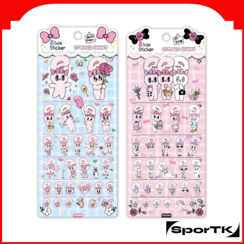 ESTHER BUNNY 5size Sticker / สติ๊กเกอร์ Deco น่ารัก