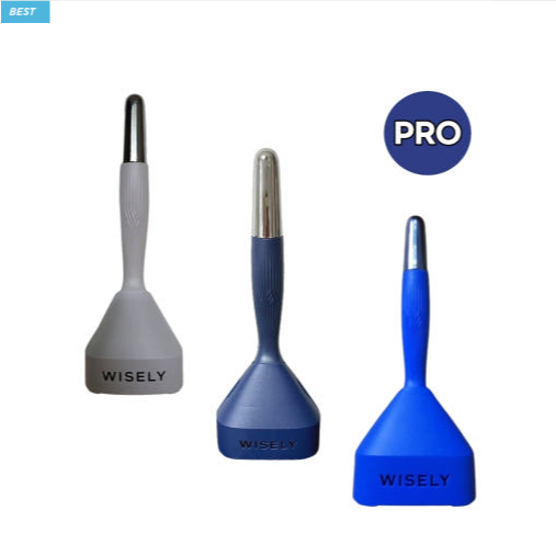 ชุดมีดโกน WISLEY PRO สําหรับผู้ชาย – มีดโกนหนวด 5 ใบมีดพร้อมขาตั้ง, ตลับรีฟิลและที่วาง | ชุดกรูมมิ่ง