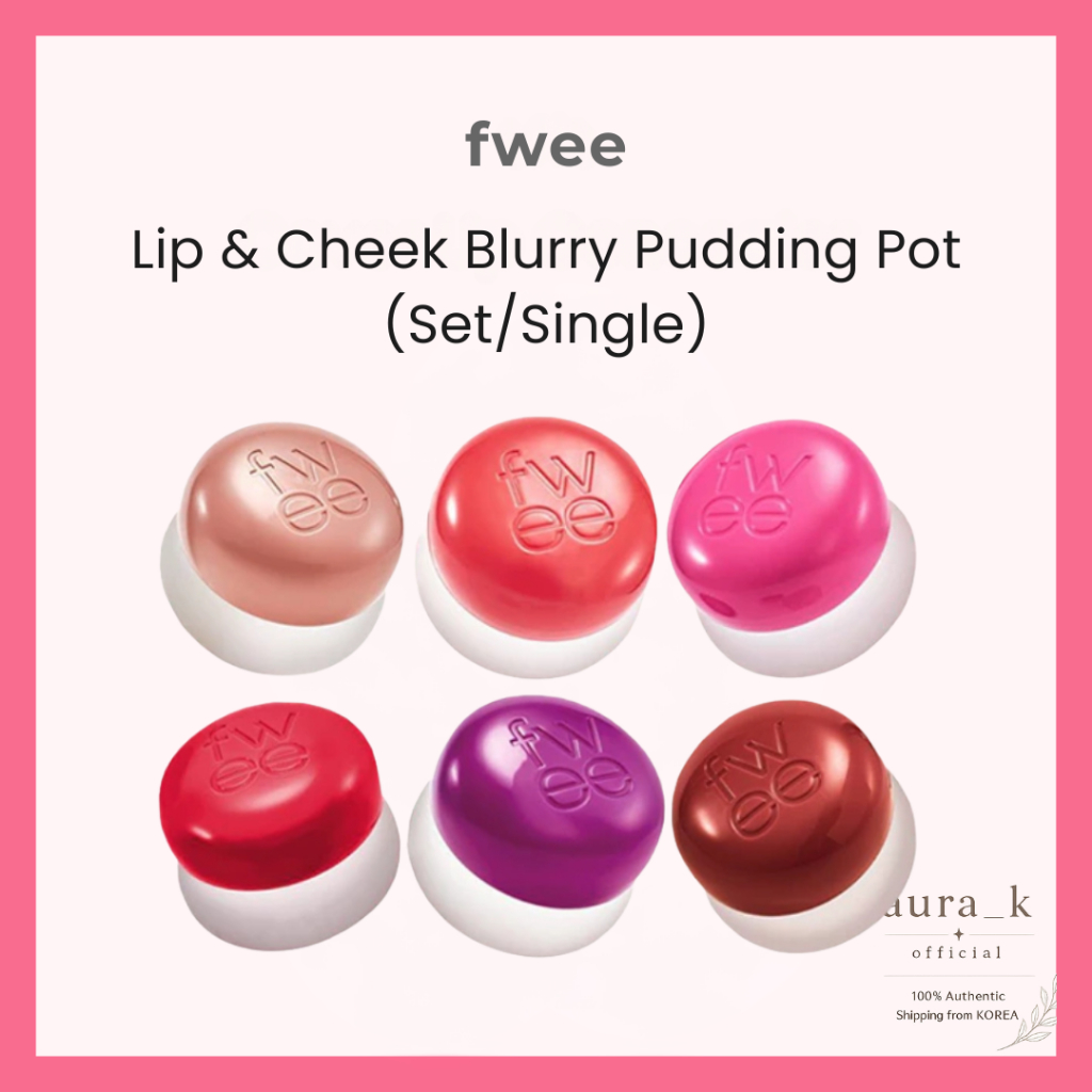 Fwee Lip & Cheek Blurry Pudding Pot (ชุด/เดี่ยว)