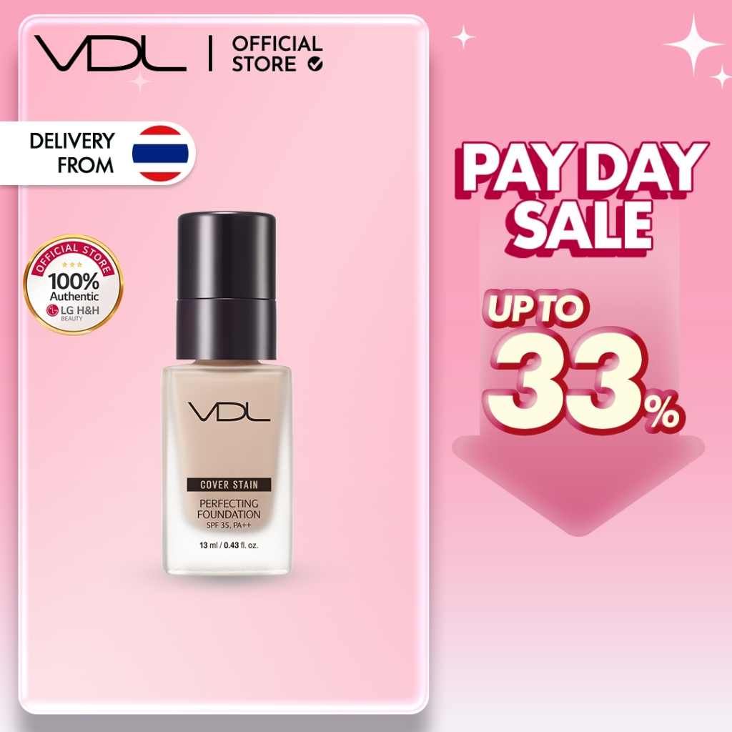 VDL Cover Stain Perfecting Foundation 13ml | Perfect Fit Longwear & Full Coverage