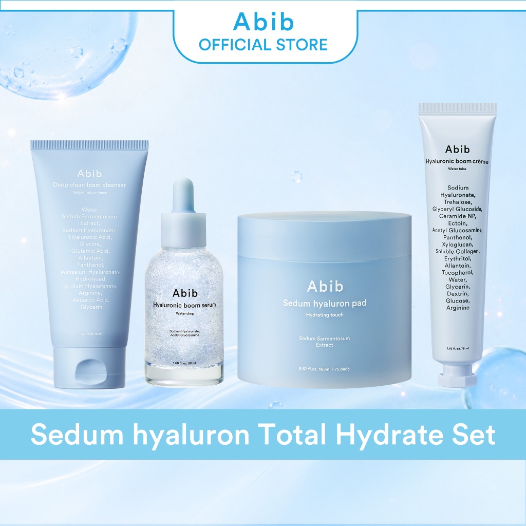 Abib Sedum hyaluron Total Hydration Care Set