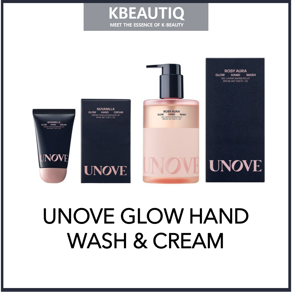 [UNOVE] GLOW HAND CARE (HAND WASH & HAND CREAM)