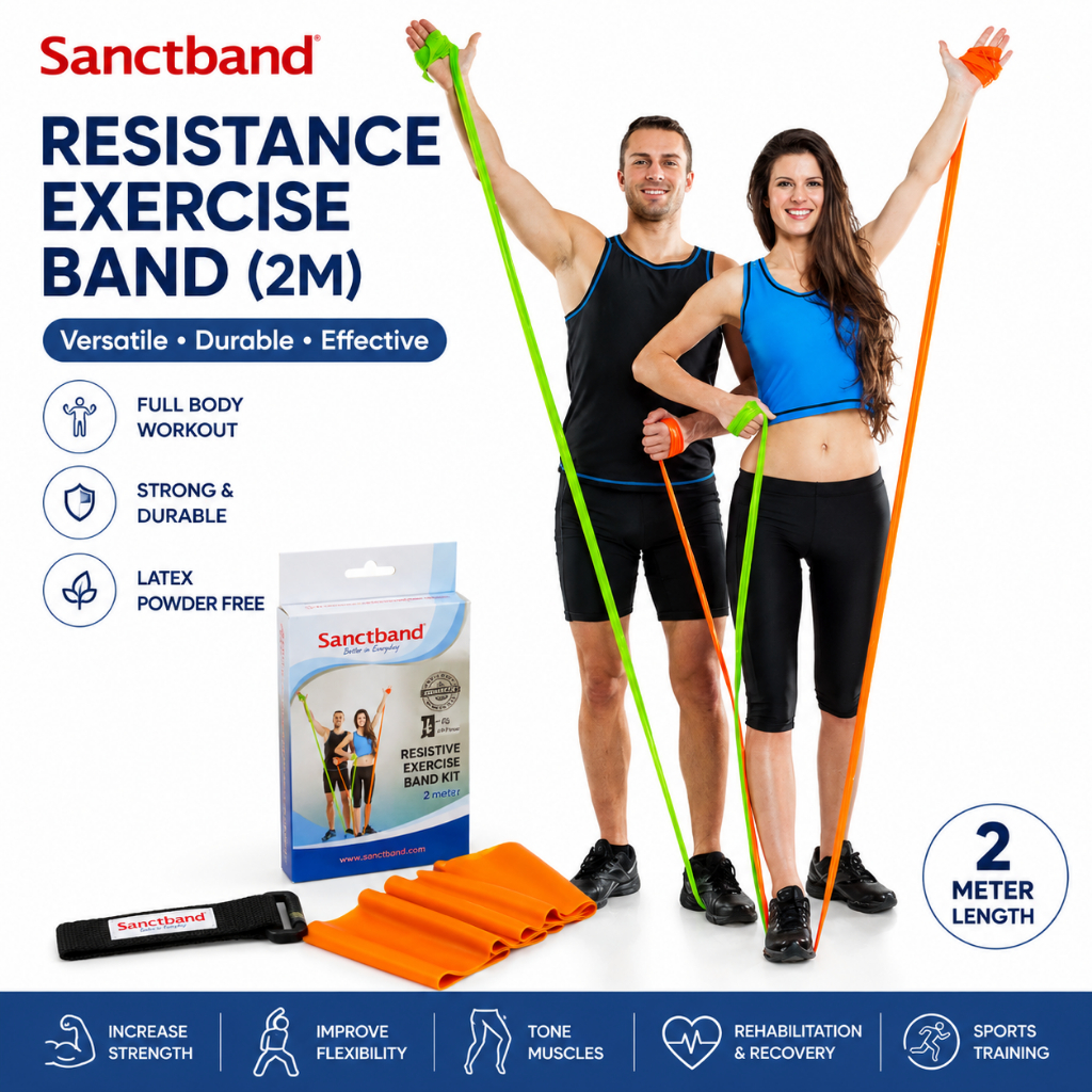 สายออกกําลังกายต้านทาน Sanctband 2m สําหรับผู้สูงอายุ Rehab การฝึกอบรมอาวุโส Home Care